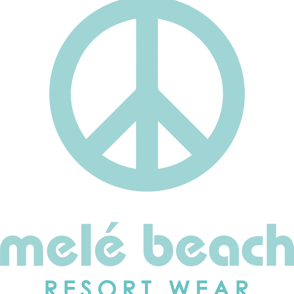 logo mele beach resort wear